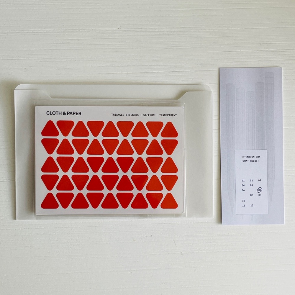 Cloth & Paper Sample Stickers & Planner Card